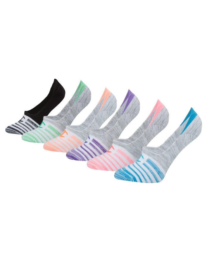 Champion Womens Socks NZ - Performance Invisible Liner 6-Pairs Multicolor ( 3819-KRQGL )